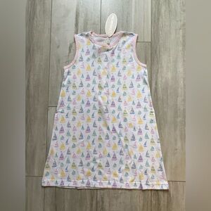 NWT Lullaby Set Cotton Sailboat & Seersucker Sleeveless Ann Dress girls 7